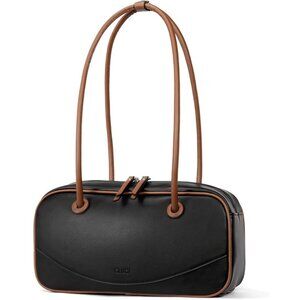 CLUCI Shoulder Bag Black Small Hobo Bags Vegan Leather